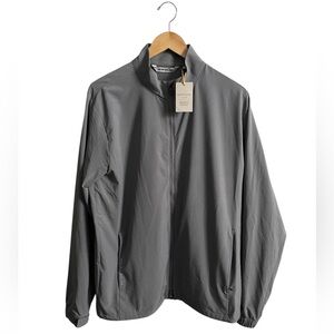 PETER MILLAR Crown Sport Dunes Lightweight Jacket Full Zip OSGRY Grey M $225